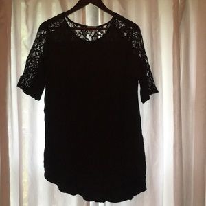 Black lacy tunic